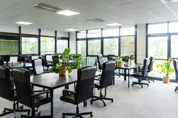 Office With Large Windows