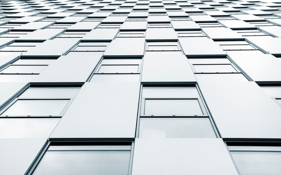 Modern building wall as abstract architectural pattern