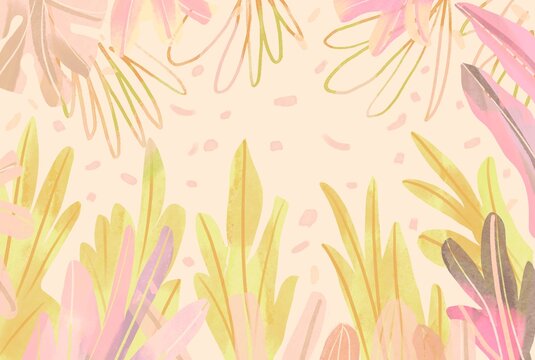 tropical leaves background