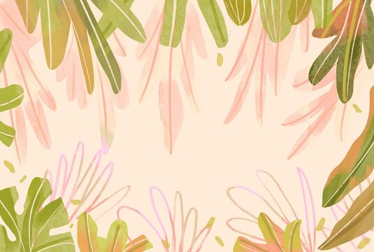 tropical leaves background