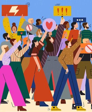 United people marching