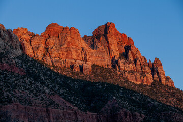 Sunset on the Watchman in Zion National Park