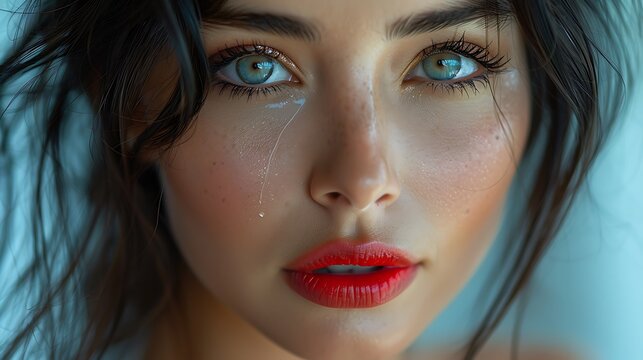 A realistic photograph, 8K resolution, shot on professional DSLR camera, shallow depth of field, tack-sharp focus, exquisite detail, high dynamic range of A how-to video on makeup techniques 