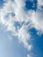 Obraz premium blue sky with white clouds