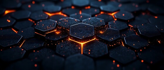 Abstract background with a hexagonal pattern