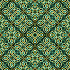 Green seamless decorative pattern illustration ideal for wallpapers, textures and decor