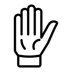 gloves Line Icon