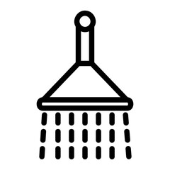 shower Line Icon