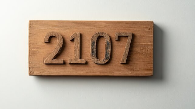 2107 letters on white background