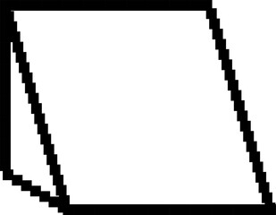 Geometric shape pixel. Elements for design