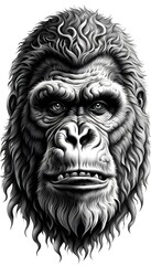 Obraz premium Black & Grey Tattoo Design 