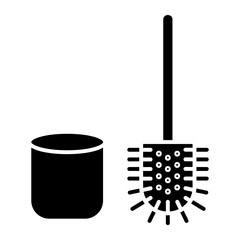 toilet brush Solid icon