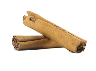 cinnamon sticks isolated on white background