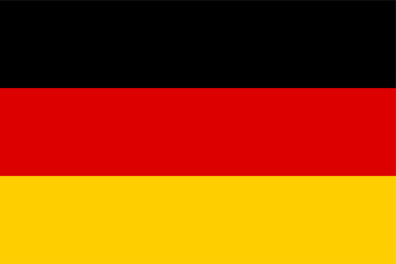 Obraz premium Germany flag vector graphic. Rectangle German flag illustration. Germany country flag is a symbol of freedom, patriotism and independence.