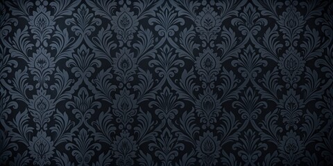 Dark, mysterious, and textured black wallpaper serves as a sophisticated abstract background, evoking a sense of luxury, elegance, and refinement, perfect for Dark Academia designs.