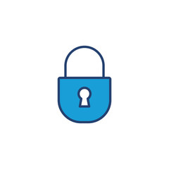 Lock icon vector. Padlock icon vector. Encryption icon. Security symbol