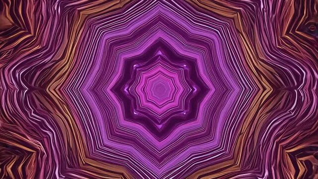 Magenta and Bronze Intricate Patterns Mandala Generative AI