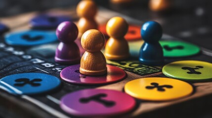 Kids educational games, vibrant colors, playful scenes, close-up, detailed