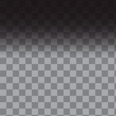 Gradient checkerboard pattern. Dark to light. Horizontal transition. Vector background.