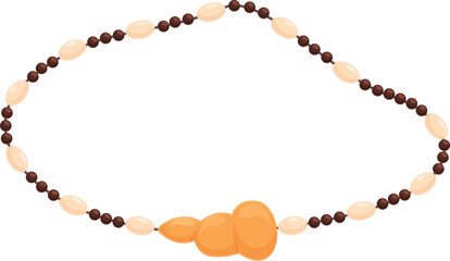 Beautiful necklace with an orange stone pendant is lying on a white surface, perfect for showcasing jewelry