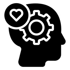 Emotions Icon in Solid Style