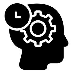 Self Control Icon in Solid Style