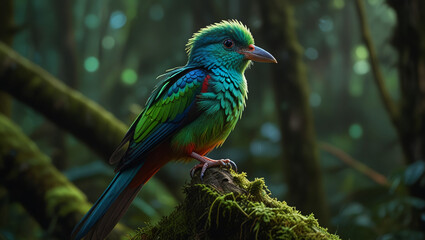 Obraz premium green winged macaw