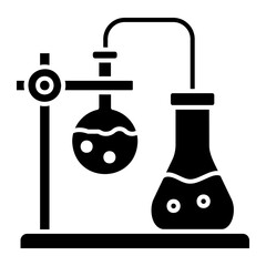 lab equipment Solid icon