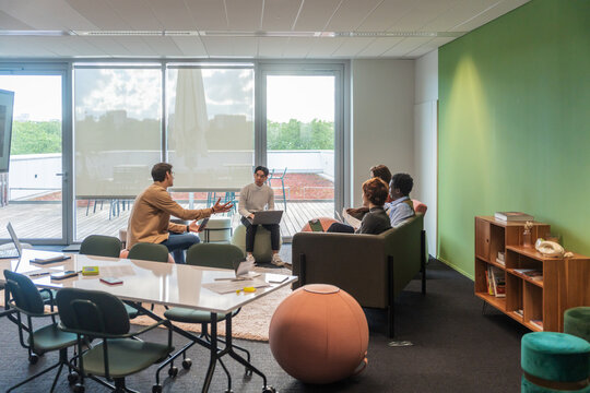 Collaborative Meeting In Bright Office