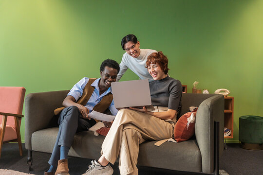 Team Engaged In Collaborative Work