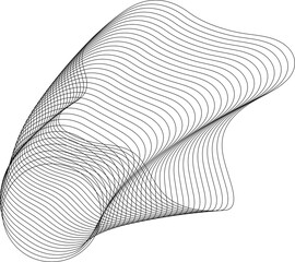 Circle wave with line created using blend effect. Technology concept design