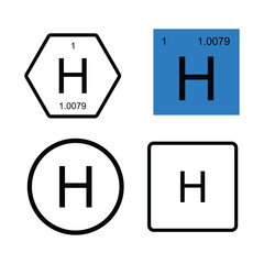 hydrogen symbol chemical periodic table