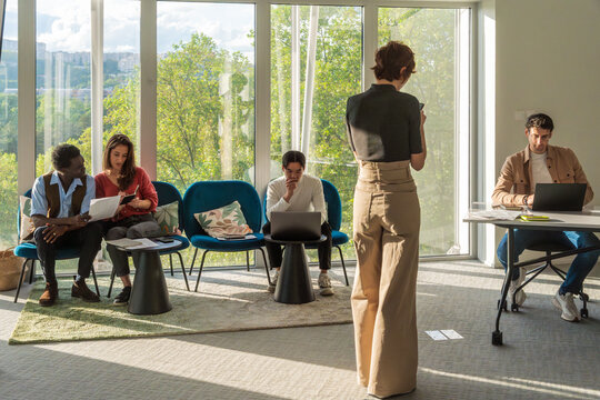 Group Meeting In Office