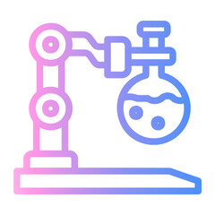 laboratory assistant Line Gradient Icon