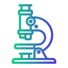 microscope Line Gradient Icon