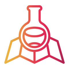 science Line Gradient Icon