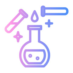 science Line Gradient Icon