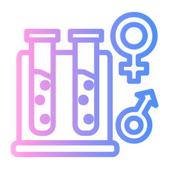 test tube Line Gradient Icon