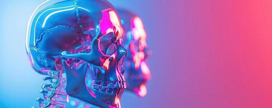 Showcase neon holographic internal anatomical, front view, intestines metabolism detail, cybernetic tone, complementary color scheme