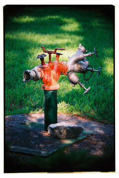 A fire hydrant.