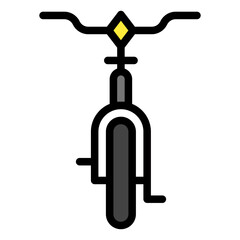 Bike Icon in Filled Line Style