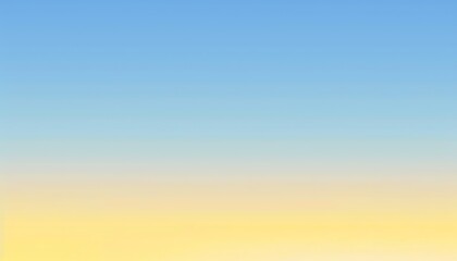 Fototapeta premium Smooth gradient from lemon yellow to soft sky blue
