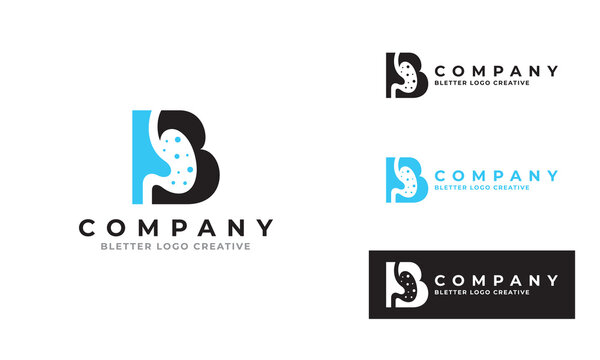 Medical logo B design vector illustrator