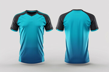 blue jersey template for team club, jersey sport, front and back, Tshirt mockup sports jersey template design for football soccer, racing, gaming, sports jersey