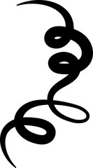 Obraz premium Line doodle design elements, curve, swirl