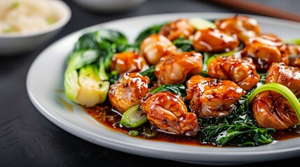 Exclusive Chinese abalone braised in a rich oyster sauce