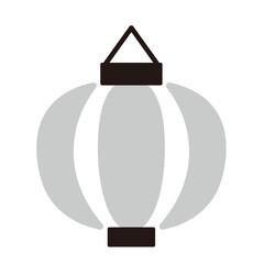 シンプルな和風の提灯のアイコンイラスト