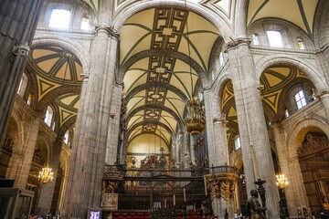 Obraz premium Metropolitan Cathedral of Mexico City.
