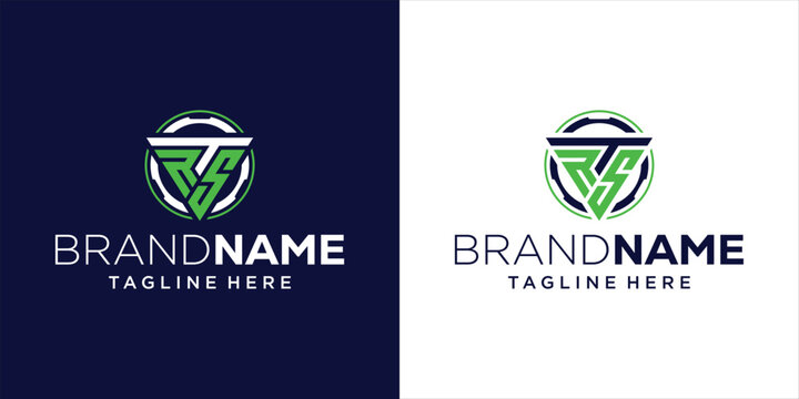 Creative Initial RTS Triangle Logo Design, Design Inspiration, Illustration, Vector