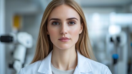 Fototapeta premium Portrait of a serious young female professional